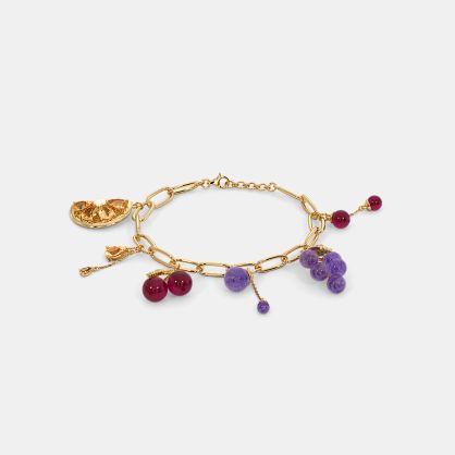 The Citrus Whirl Charm Bracelet
