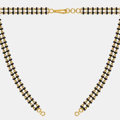The Microbead Mangalsutra Double Line Open Chain With Lock