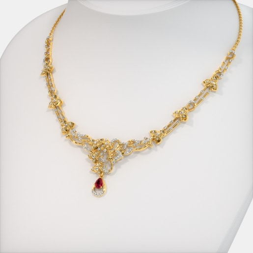 Buy Ruby Necklaces Online | BlueStone 