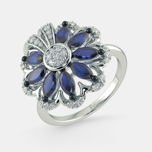 something blue Blue Blue sapphire Gold ring small sapphire blue dainty sapphire ring Square stone ring Bluestone Bridesmaid