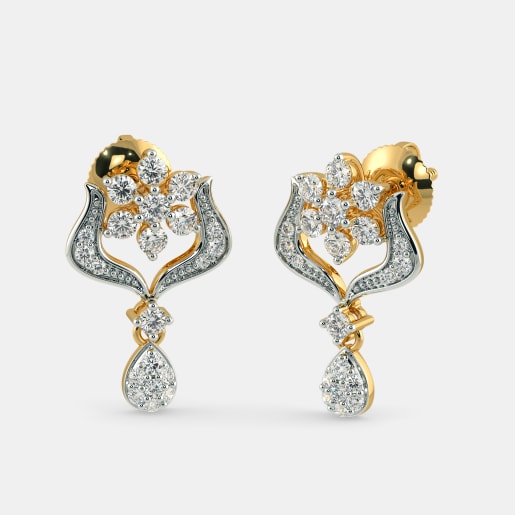 600 Women S Gold Earring Designs Online In India 2018 The Hiranmayi Earrings