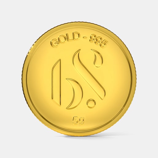5 gram 24 KT Gold Coin