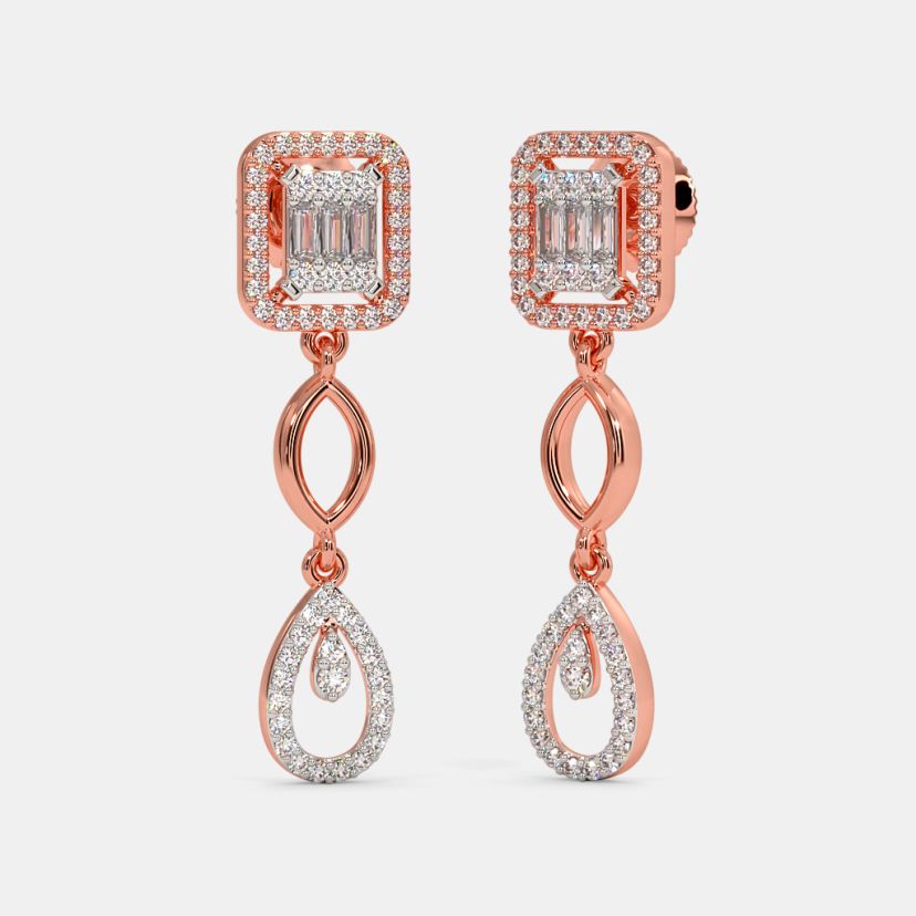 The Albira Bridal Drop Earrings - image 1