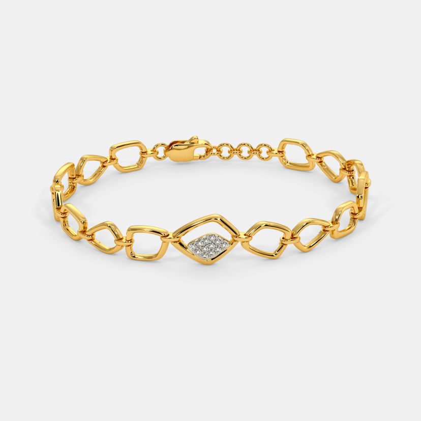 Real Gold Plated Z Figaro Chain Bracelet For Women By Accessorize Lond   Accessorize India