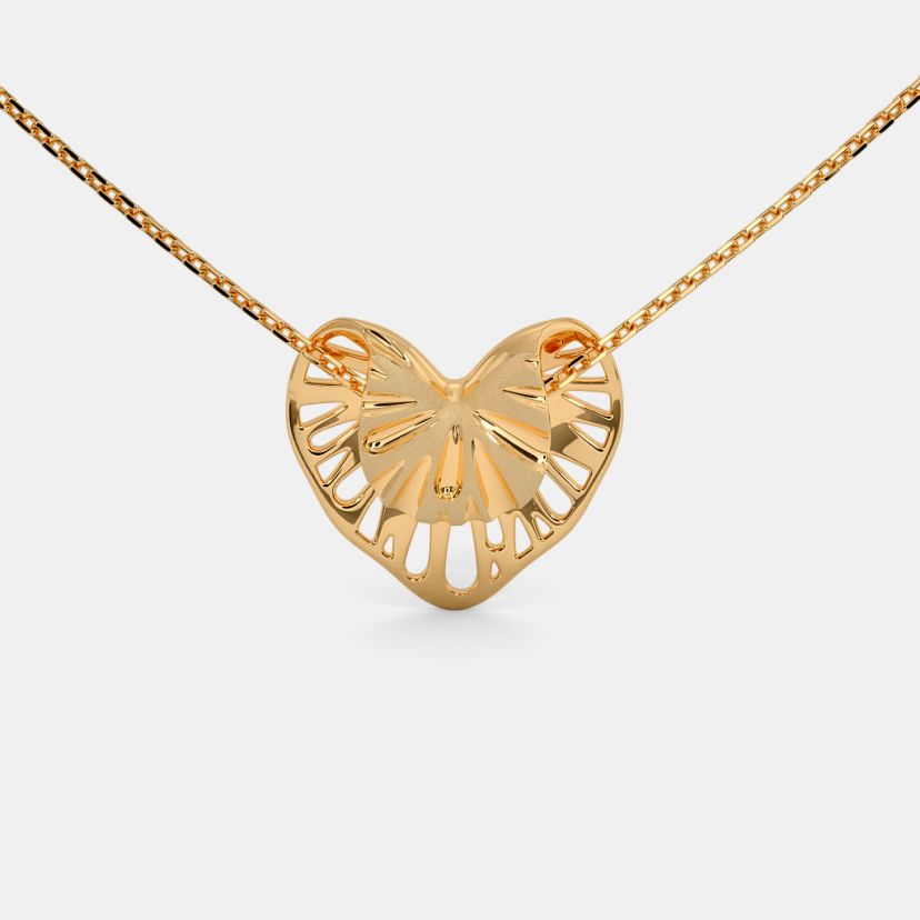 The Inverted Leafy Pendant Necklace - image 4