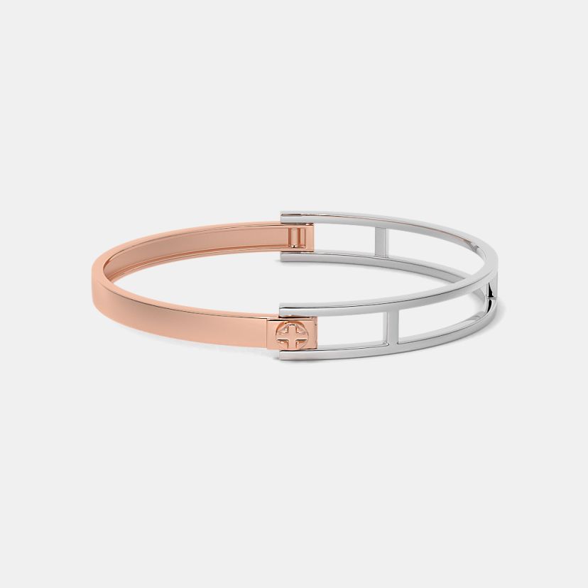 The Attached Together Oval Bangle - image 4