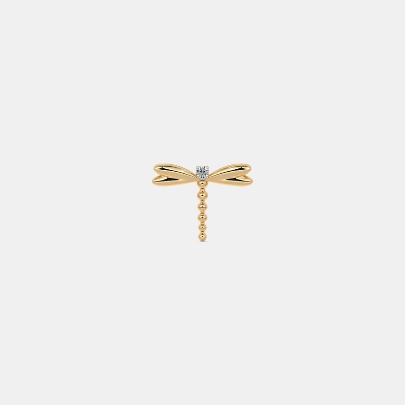 The Dragonfly Multi Pierced Stud Earrings - image 7