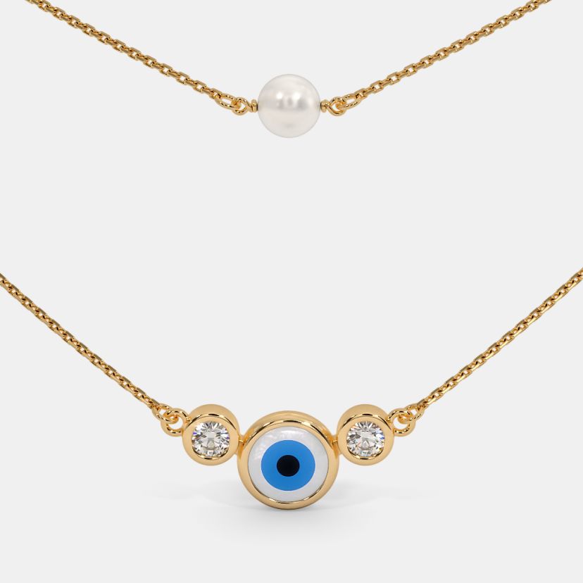 The Serenith Evil Eye Layered Necklace - image 4