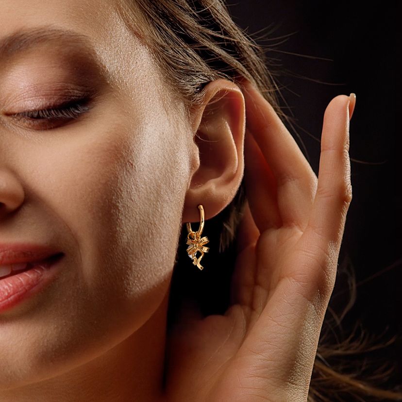The Zyir Dangle Hoop Earrings - image 3