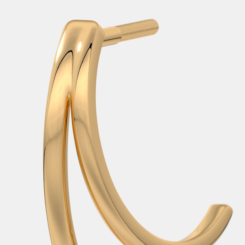 The Viore J Hoop Earrings - image 4