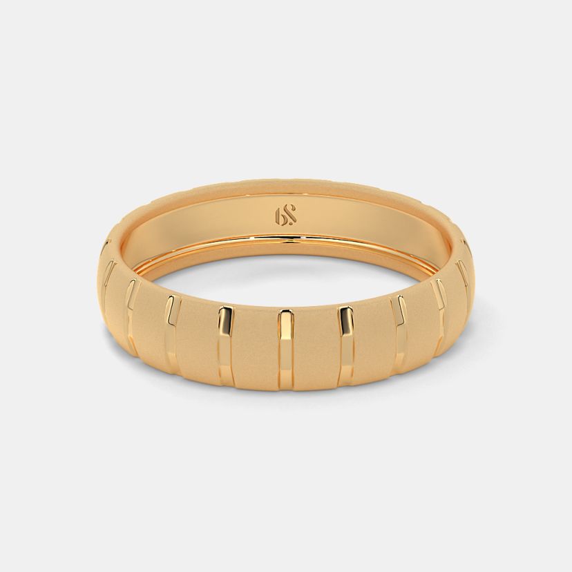 The Oralie Textured Band Ring For Him - image 5