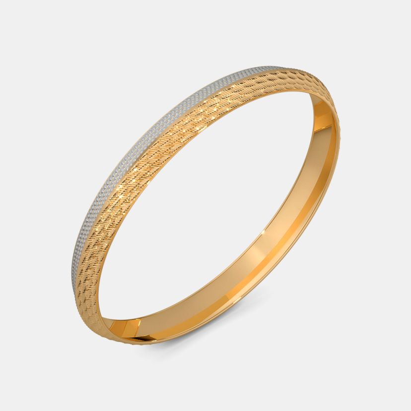 Buy Men s Gold Bangles Designs Online BlueStone India s 1 Online Jewellery Brand