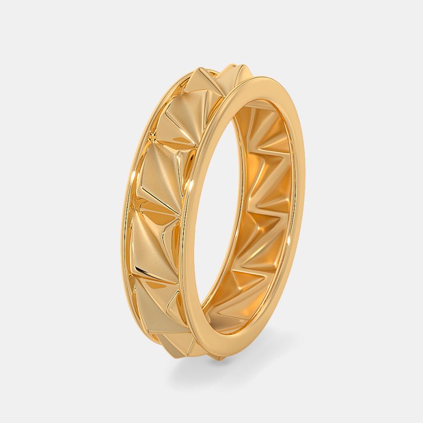 The Facet Peak Band Ring For Him - image 1