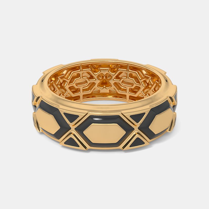The Geo Frame Band Ring For Him - image 5