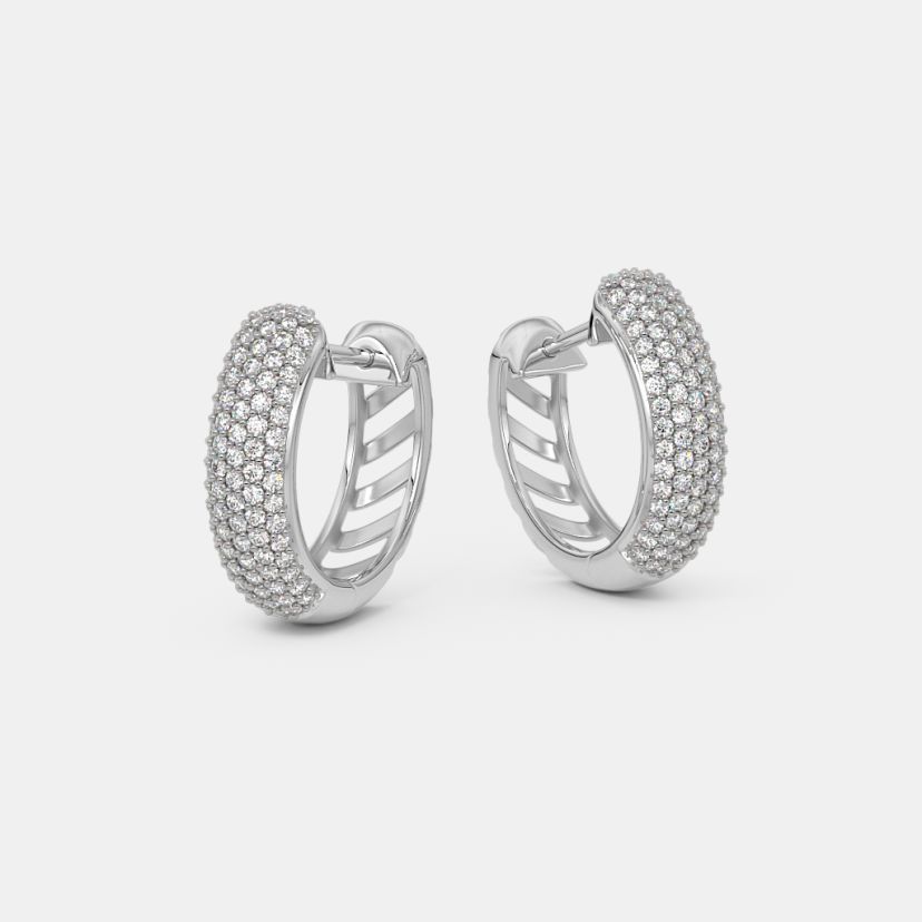The Pave Pulse Huggie Earrings - image 5