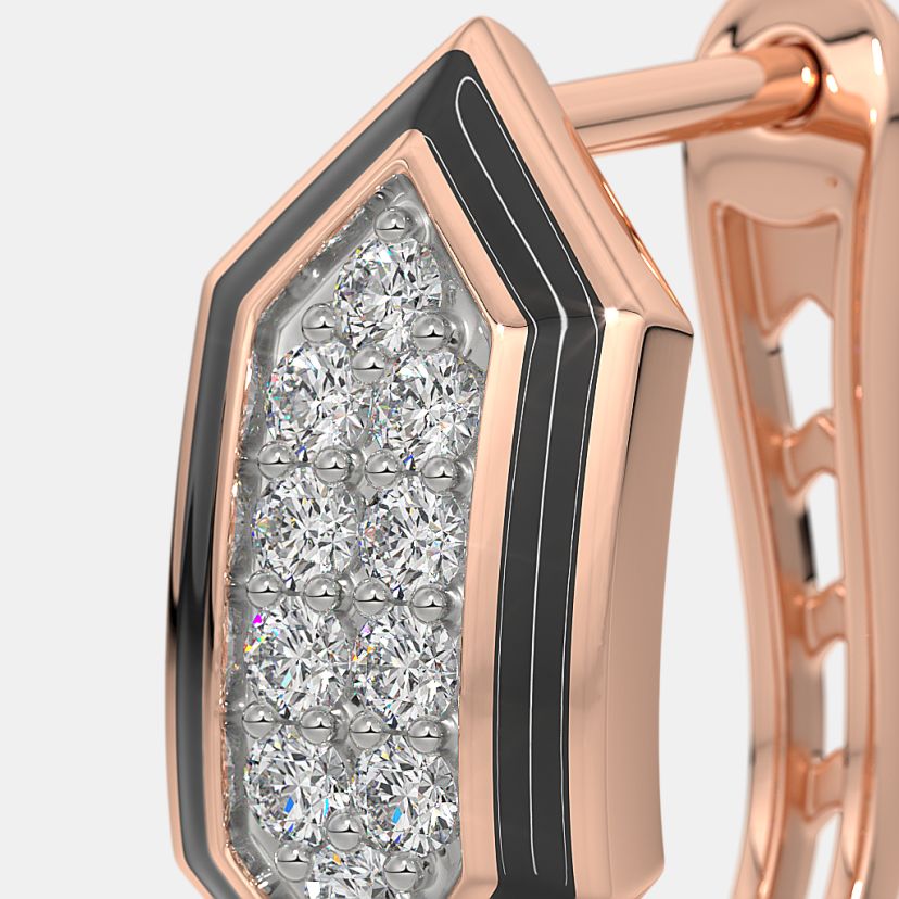 The Midnight Prism Huggie Earrings - image 4