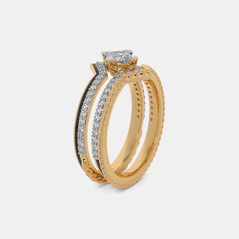 The Honoria Bridal Ring Set - image 10