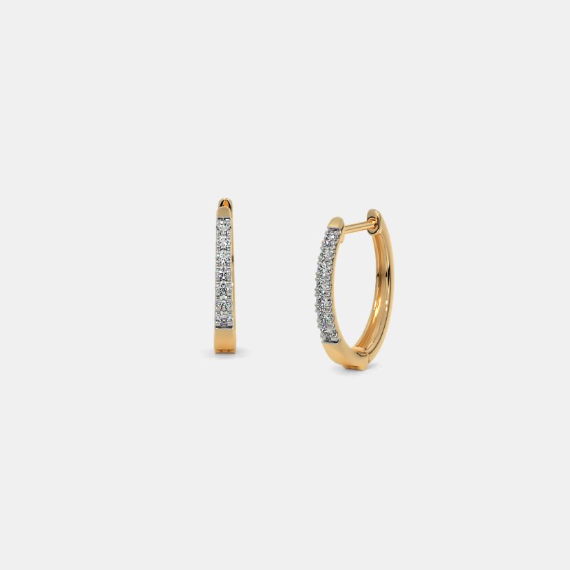 Buy 350+ Gold Hoops Earrings Designs Online