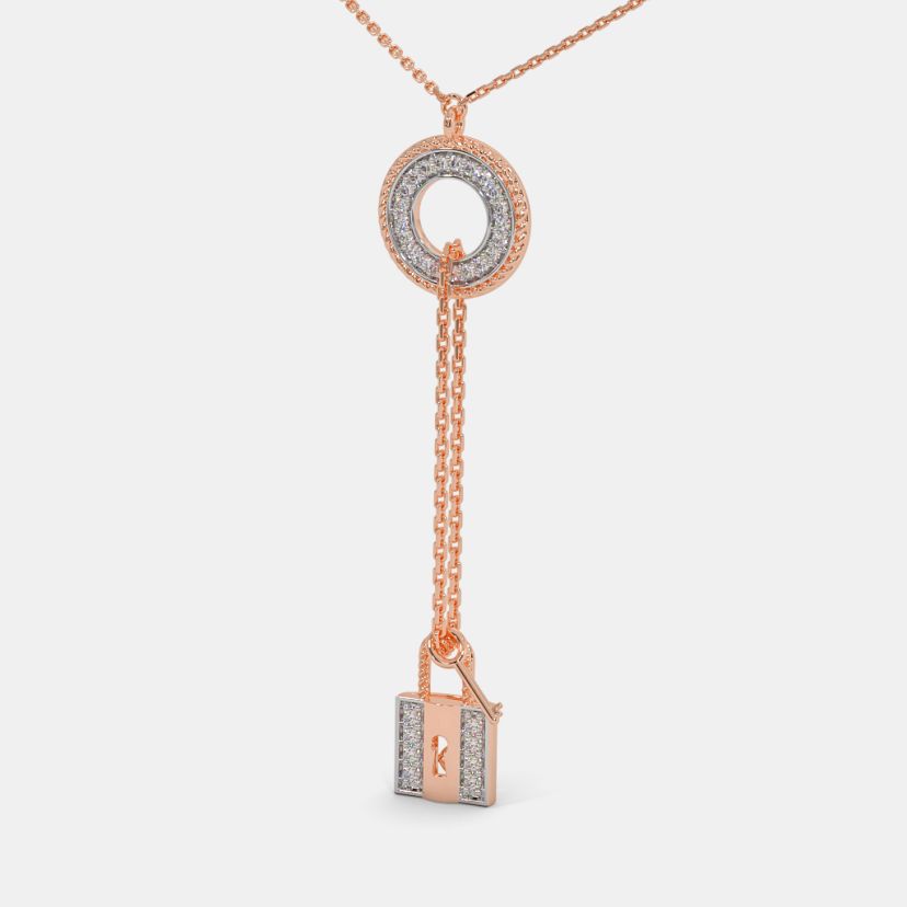 The Abrina Lock Necklace - image 1