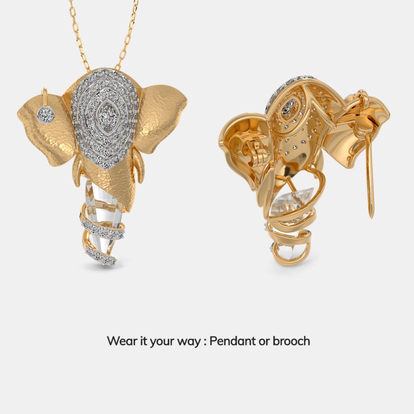 The Airavya Pendant Cum Brooch - image 3