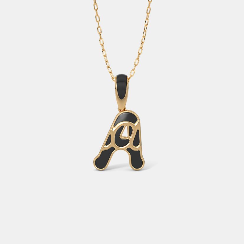 The Aurline A Initial Pendant For Him - image 5