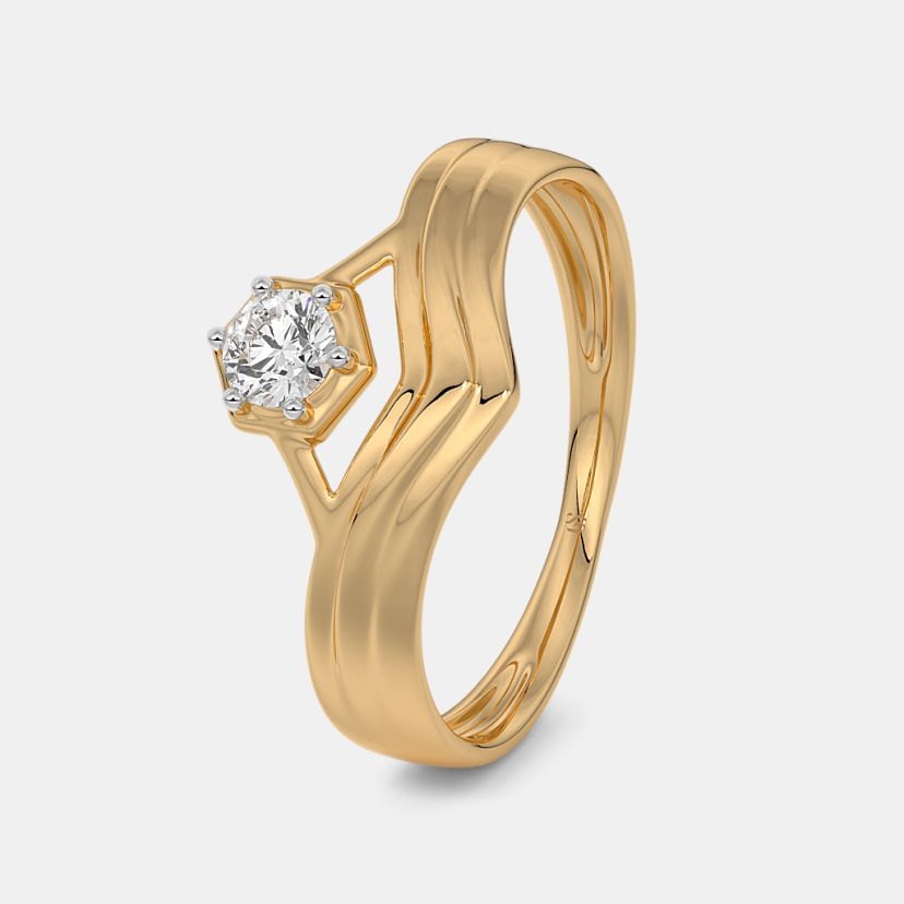 The Caathy Solitaire Couple Band For Him - image 1