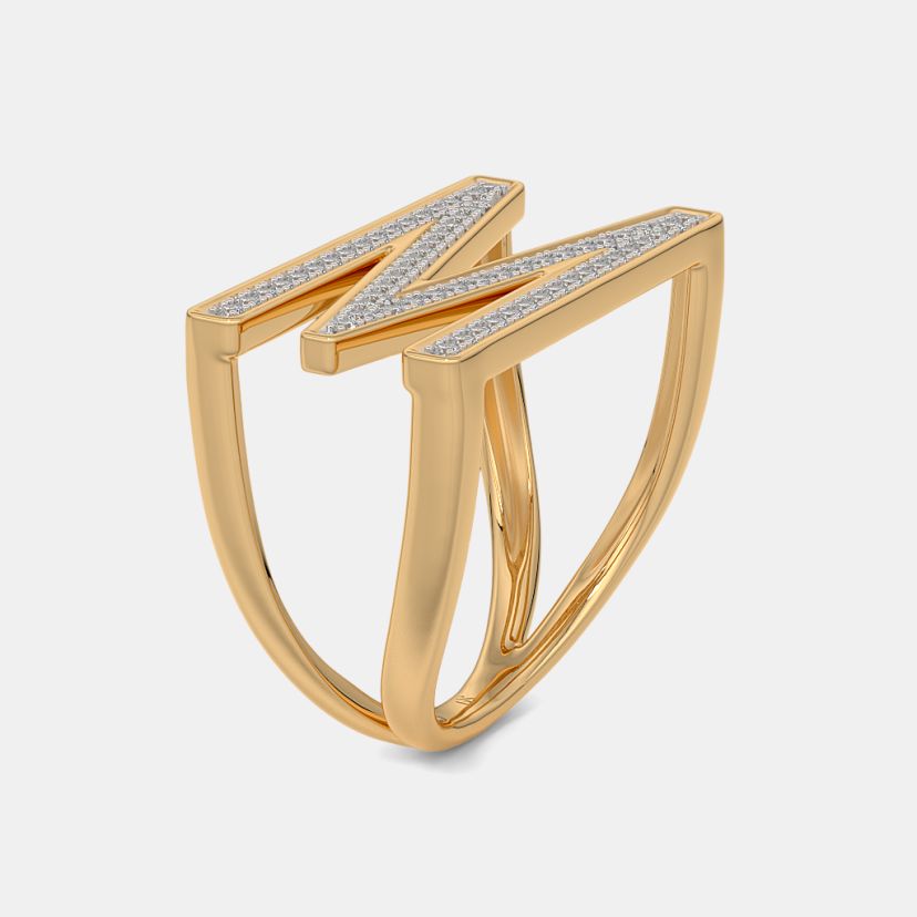 The Menaye M Initial Ring - image 9