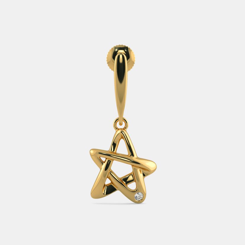 The 5 Point Star Drop Earrings - image 7