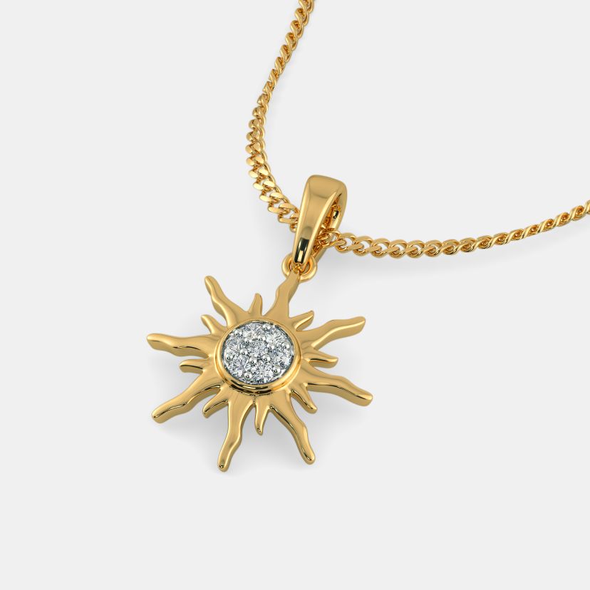 The Glorious Sun Pendant - Detail View