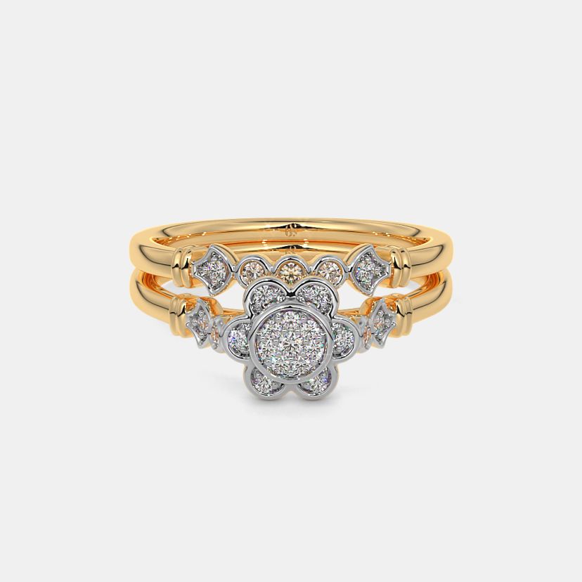 The Caricia Bridal Ring Set - image 8