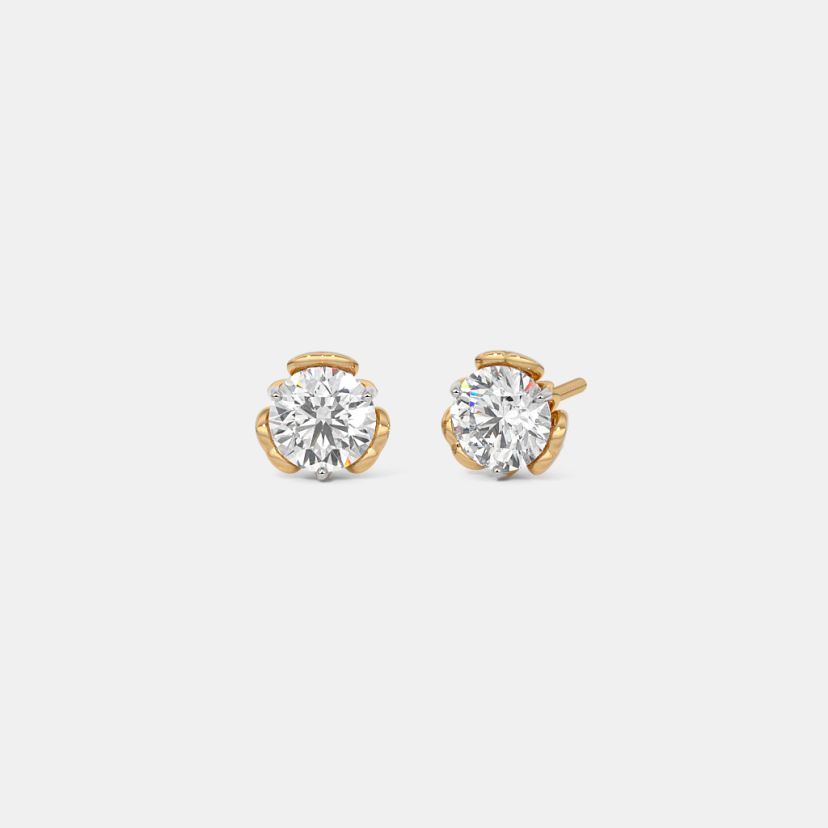 The Heartspire Solitaire Stud Earrings - image 1