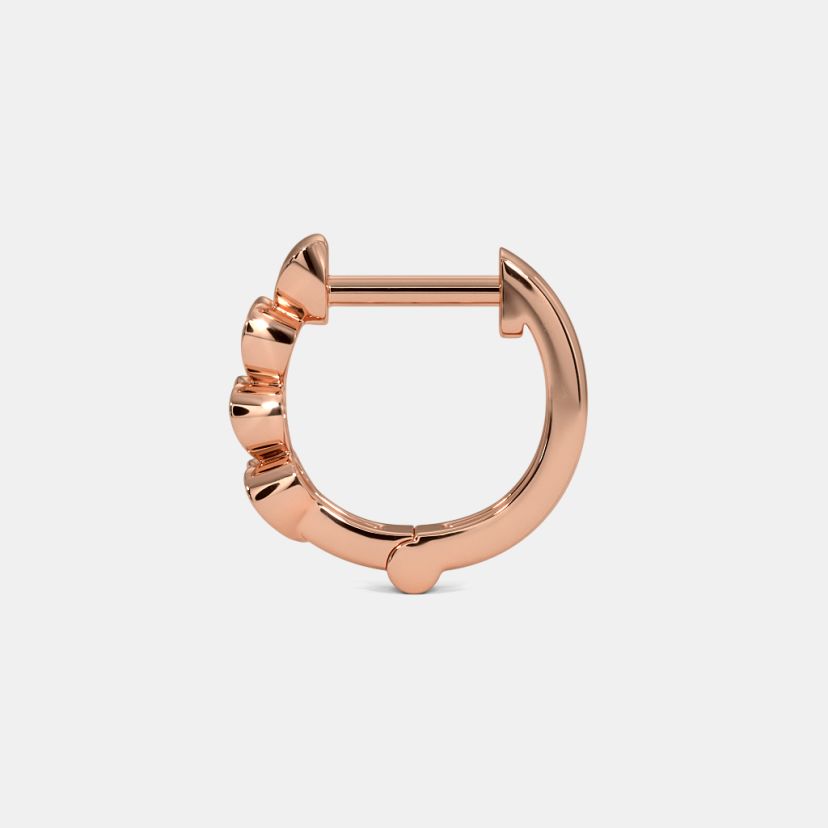 The Viola Multi Pierced Huggie Earrings - image 5