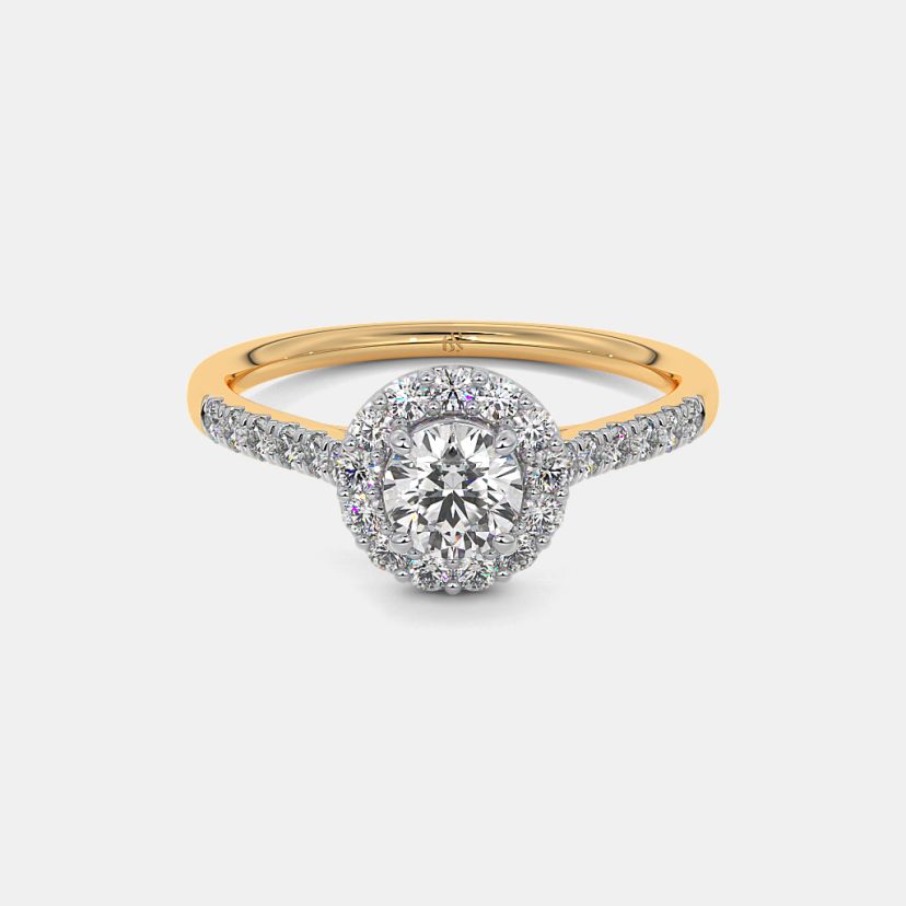 The Adriane Halo Solitaire Ring - image 7