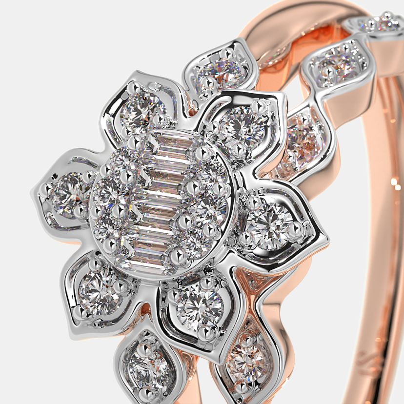 The Whorled Bridal Ring Set - image 5
