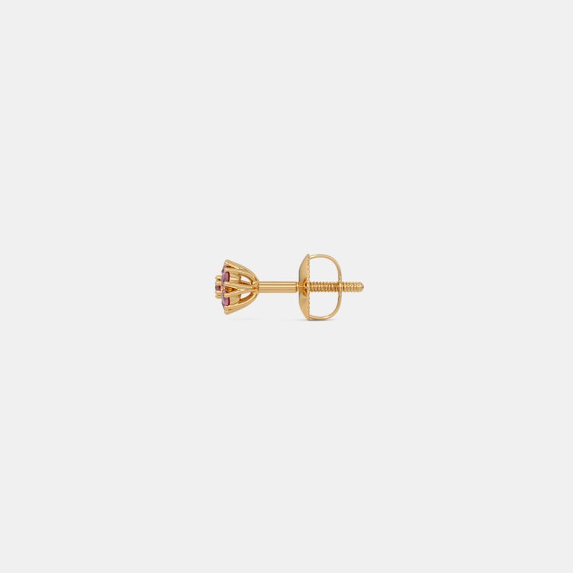 The Pink Corundum Azerbaijan Stud Earrings - image 9