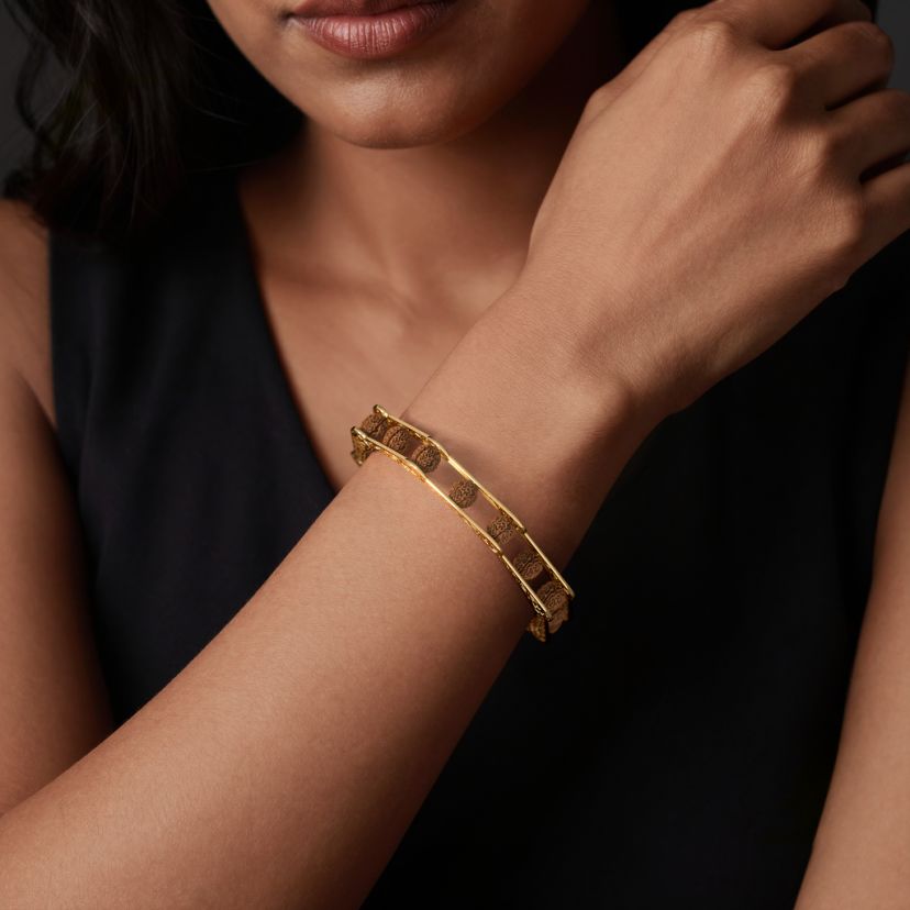 The Ruh Gold Station Bangle - image 3