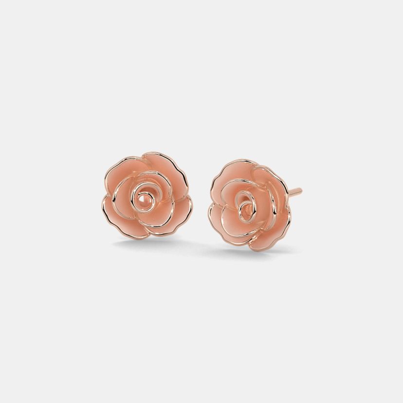 The Blooming Rose Stud Earrings - image 1
