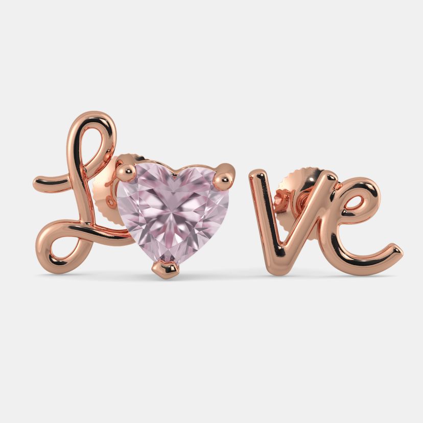The Amor Rose Quartz Mismatch Earrings - image 8