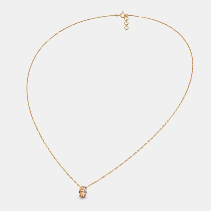 The Trio Ring Pendant Necklace - image 4