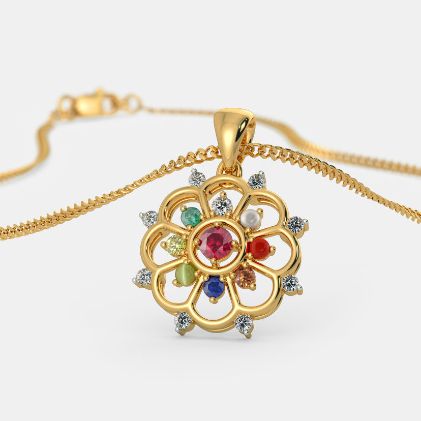 Navaratna sales pendant designs