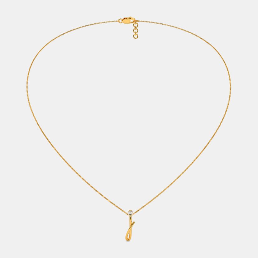 The Cursive J Necklace - image 4
