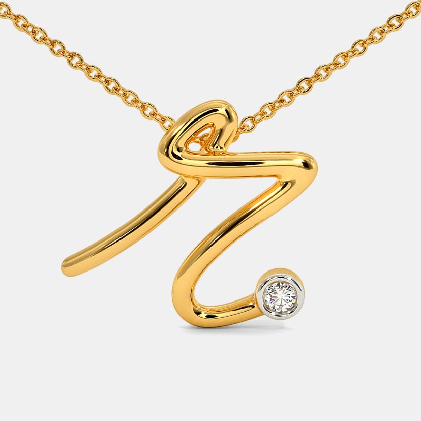 The Cursive R Necklace - image 5