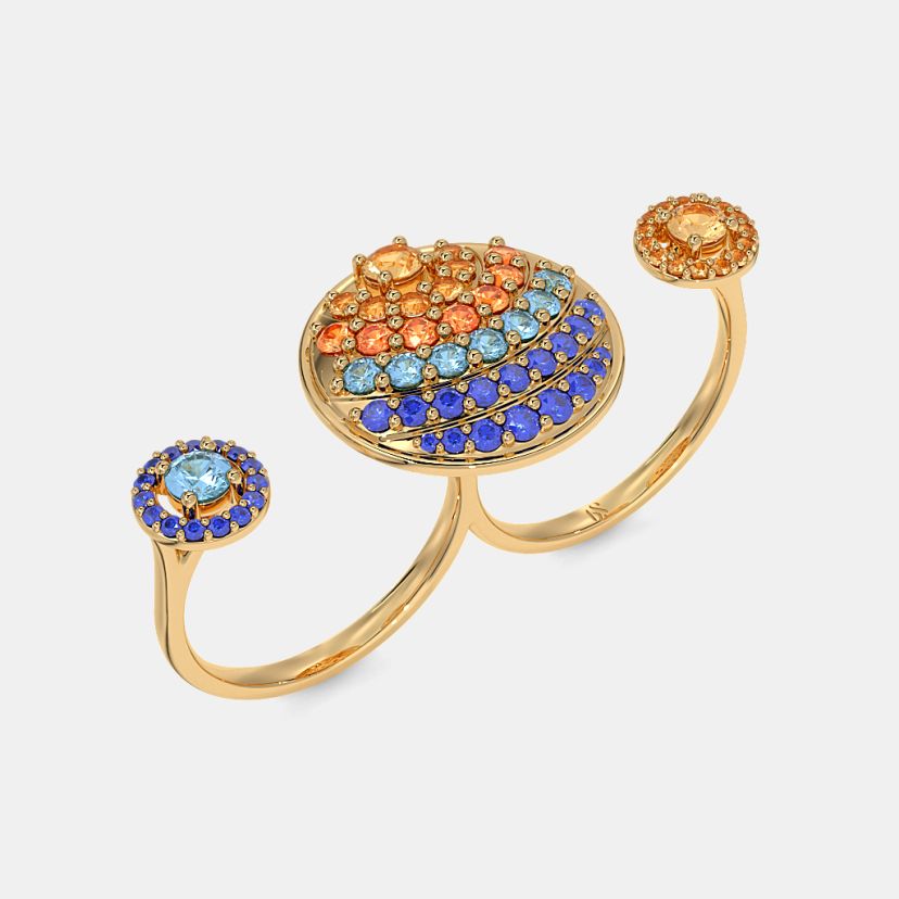 The Whirling Stardust Multi Finger Ring - image 1