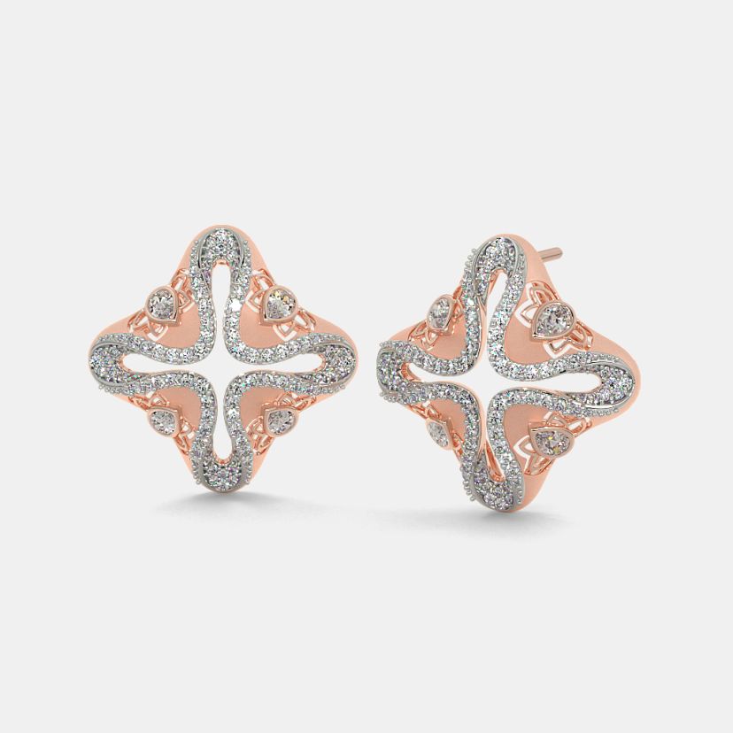The Lotus Luxe Stud Earrings - image 1