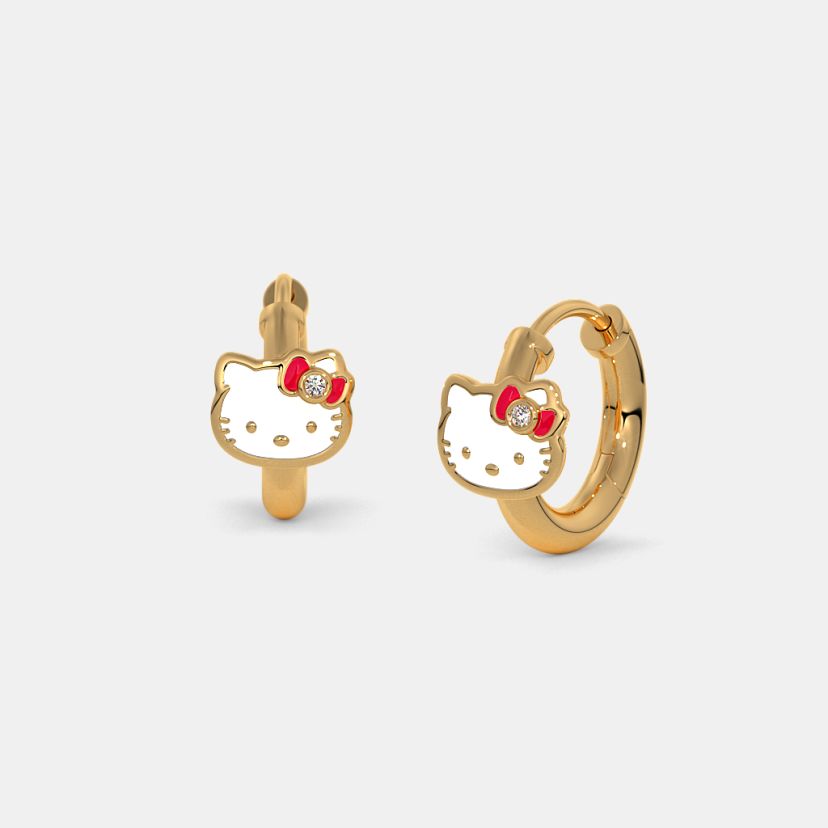 The Shiny Kitty Kids Huggie Earrings - image 1