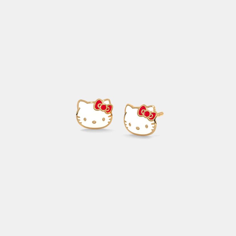 The Red Bow Stud Earrings - image 1