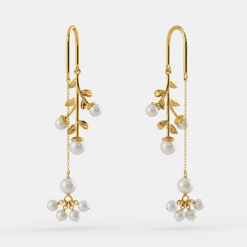 The Indu Sui Dhaga Earrings - Detail View 1