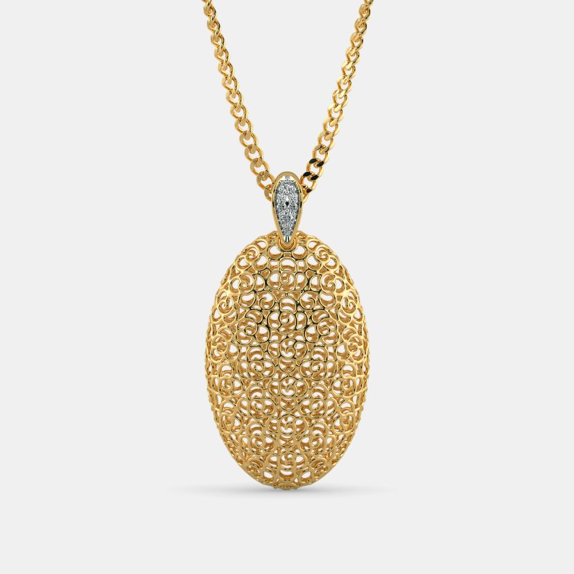 The Oval Lattice Pendant - image 6