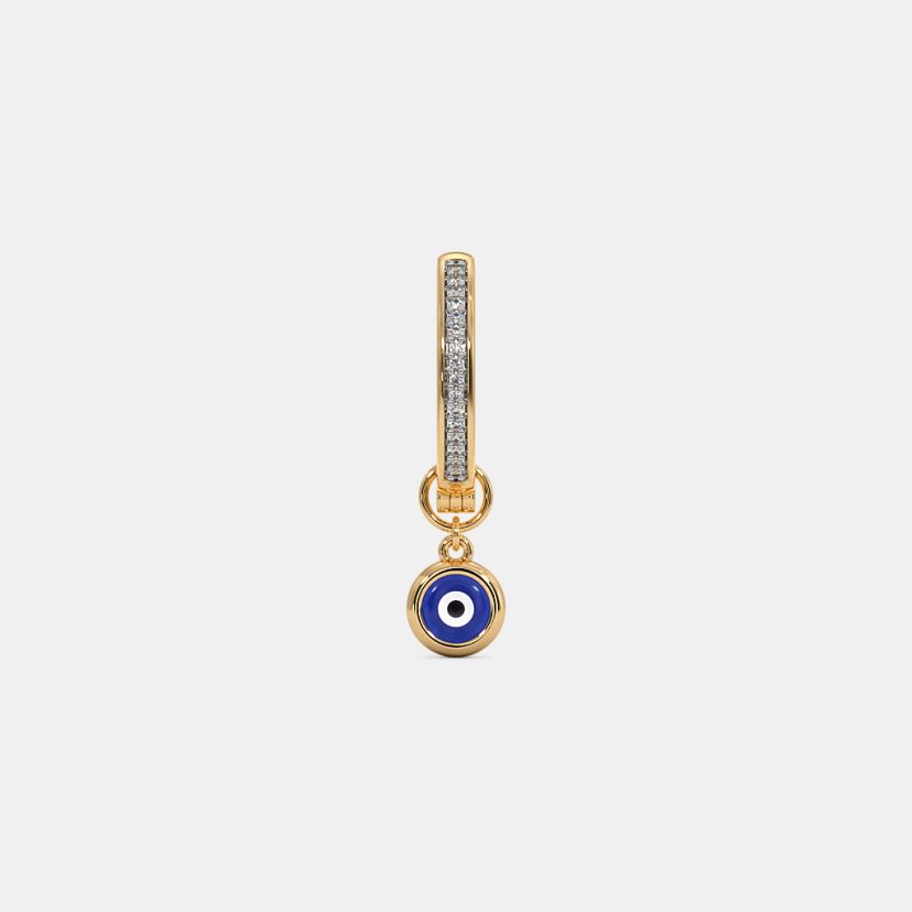 The Presidio Evil Eye Hoop Earrings - image 4