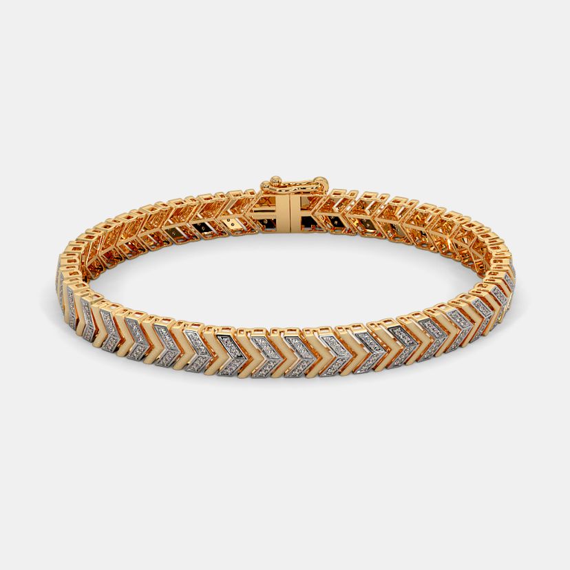 Mens diamond wristband on sale